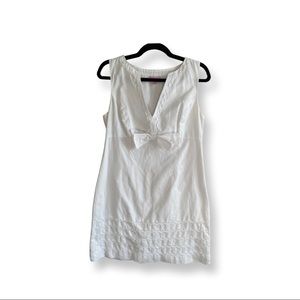Lilly Pulitzer White V-neck Resort Mini Dress